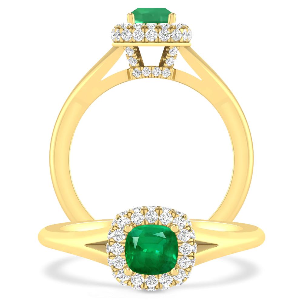 Yellow Gold - Emerald