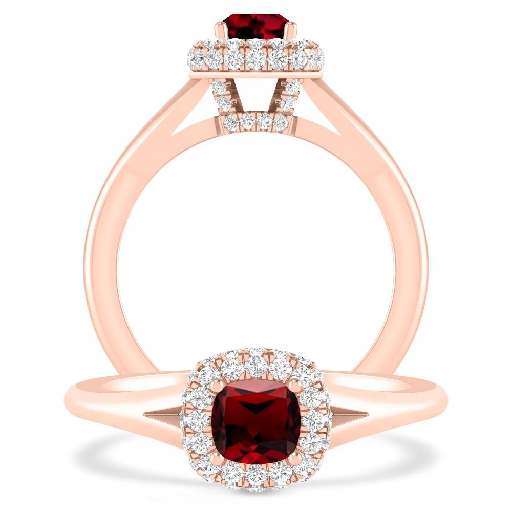 Rose Gold - Garnet