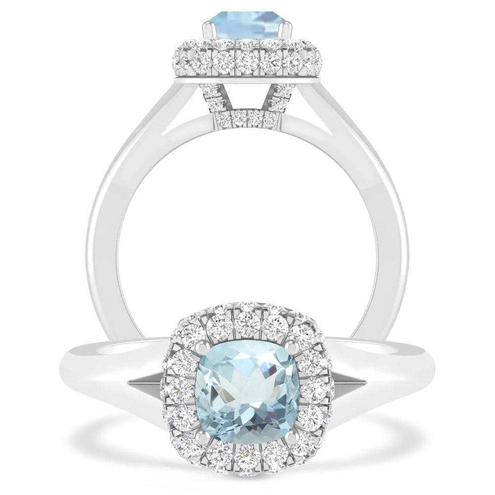 White Gold - Aquamarine