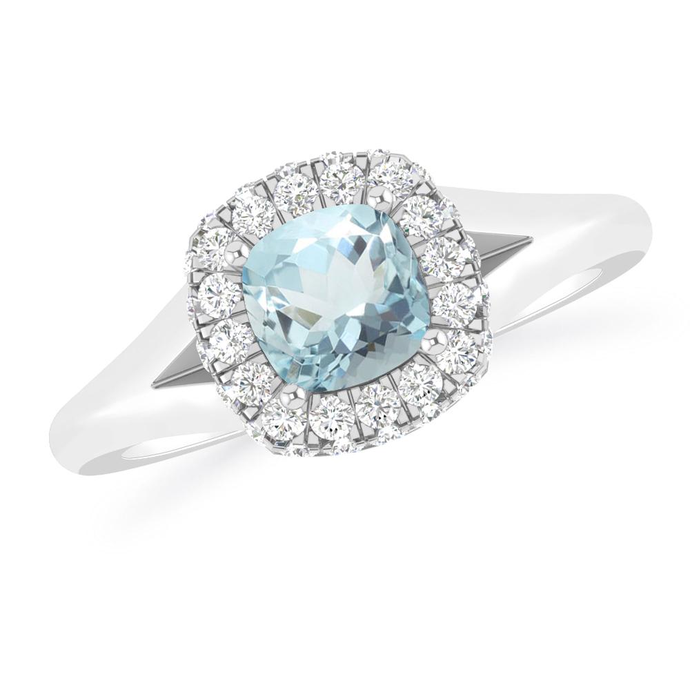 White Gold - Aquamarine