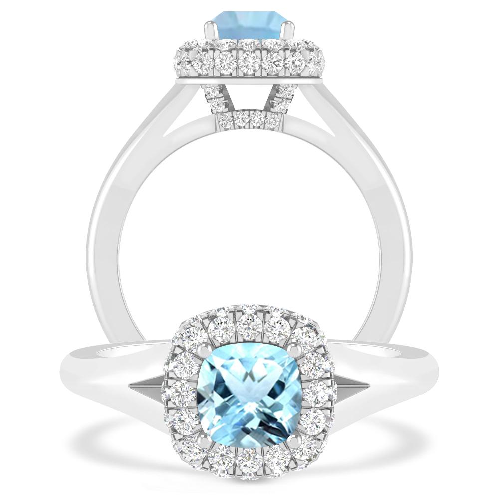White Gold - Aquamarine