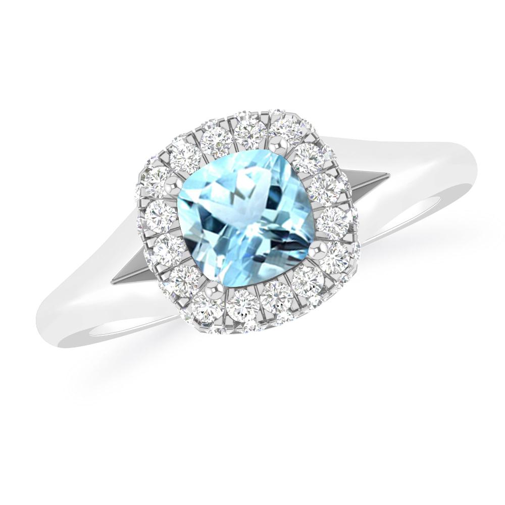 White Gold - Aquamarine