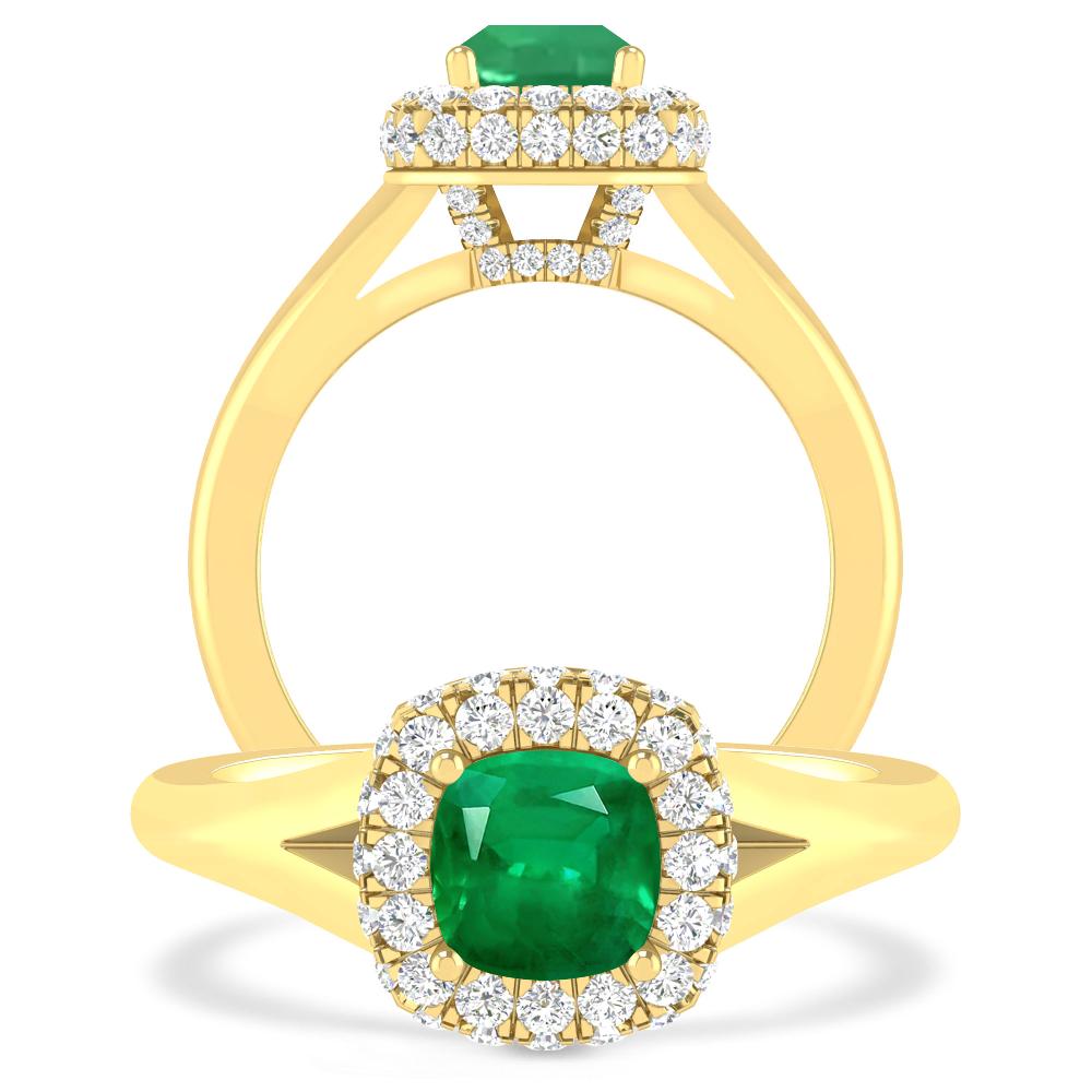 Yellow Gold - Emerald