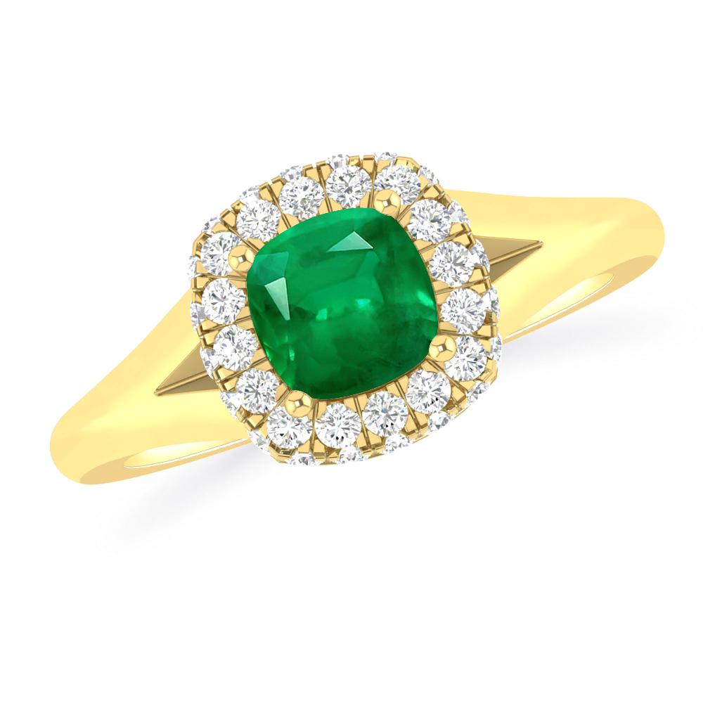 Yellow Gold - Emerald