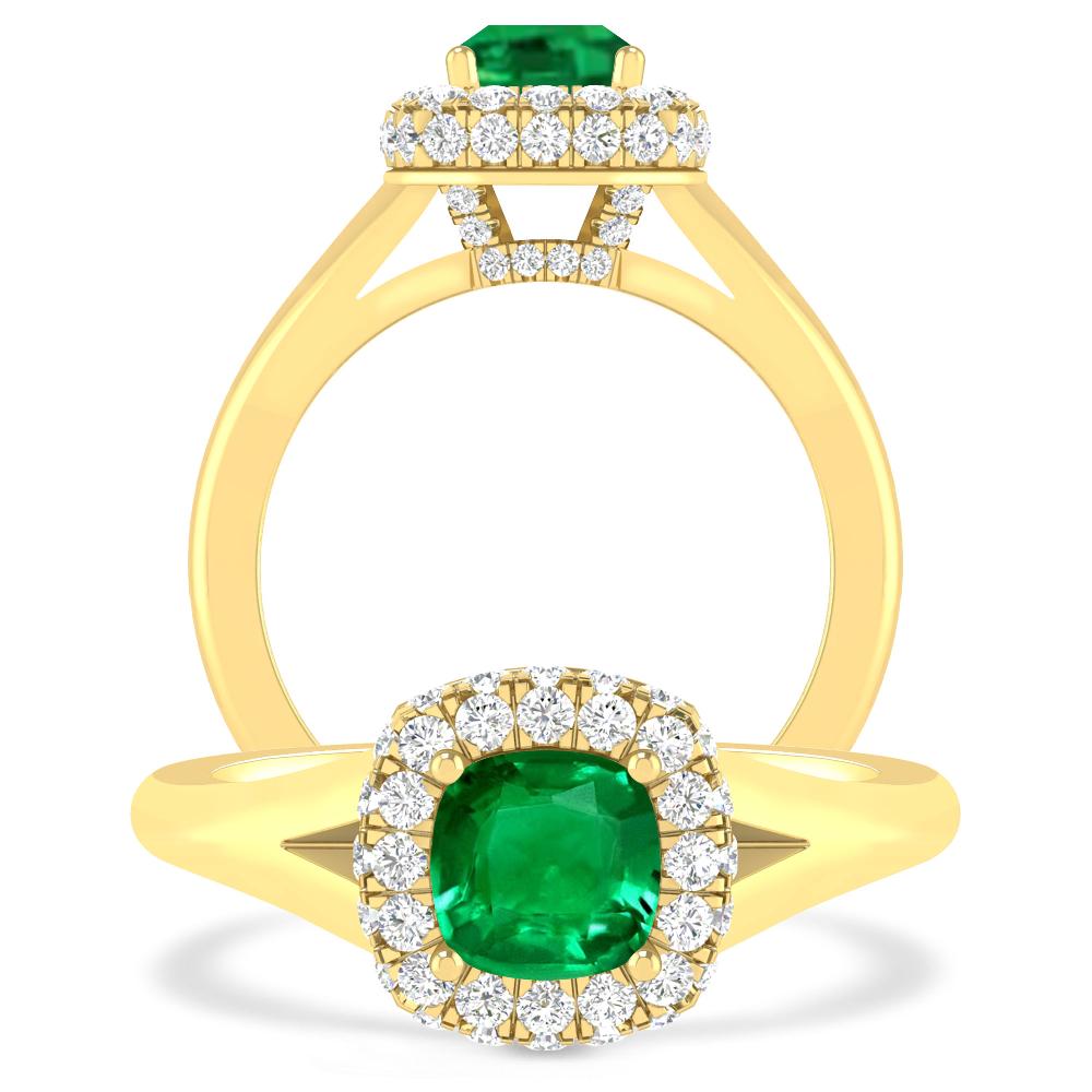 Yellow Gold - Emerald