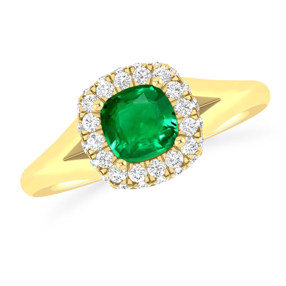 Yellow Gold - Emerald
