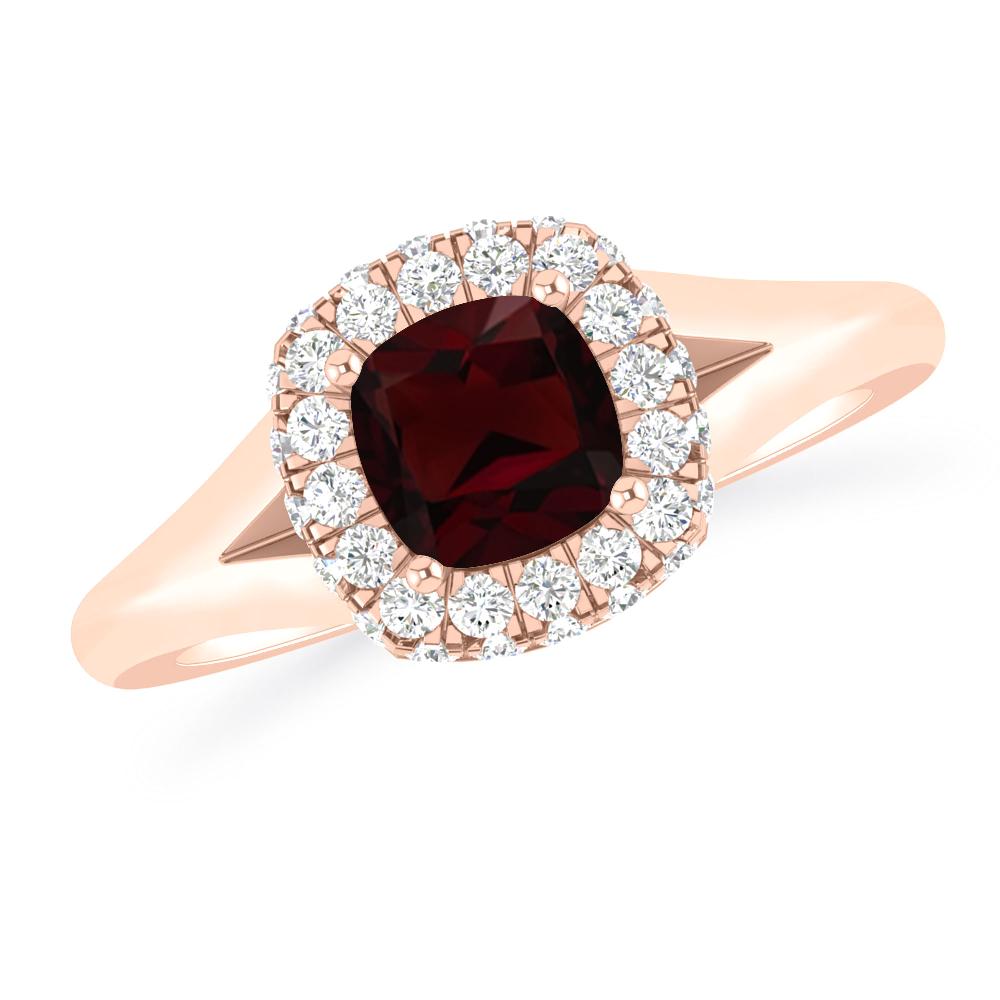 Rose Gold - Garnet