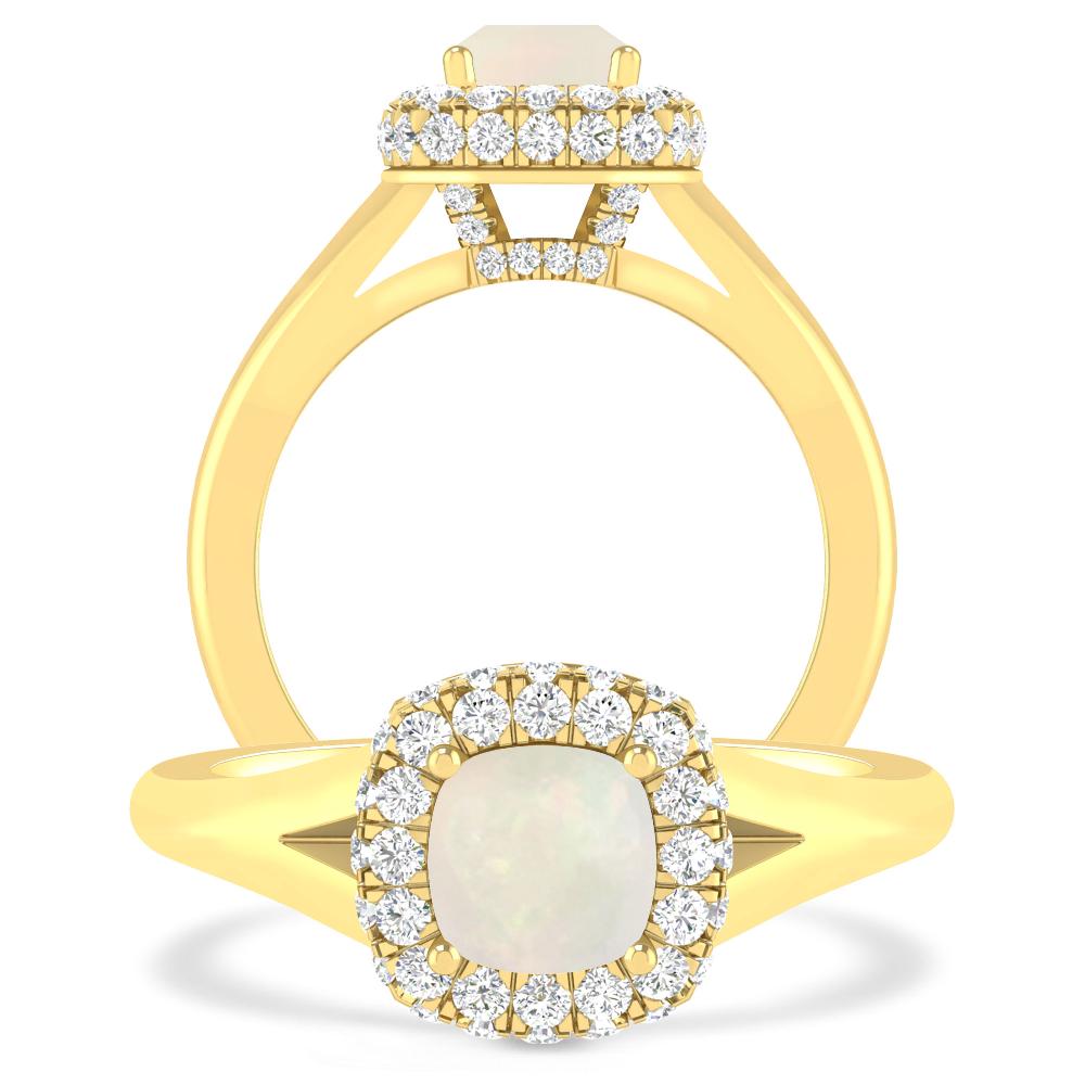 Yellow Gold - Opal