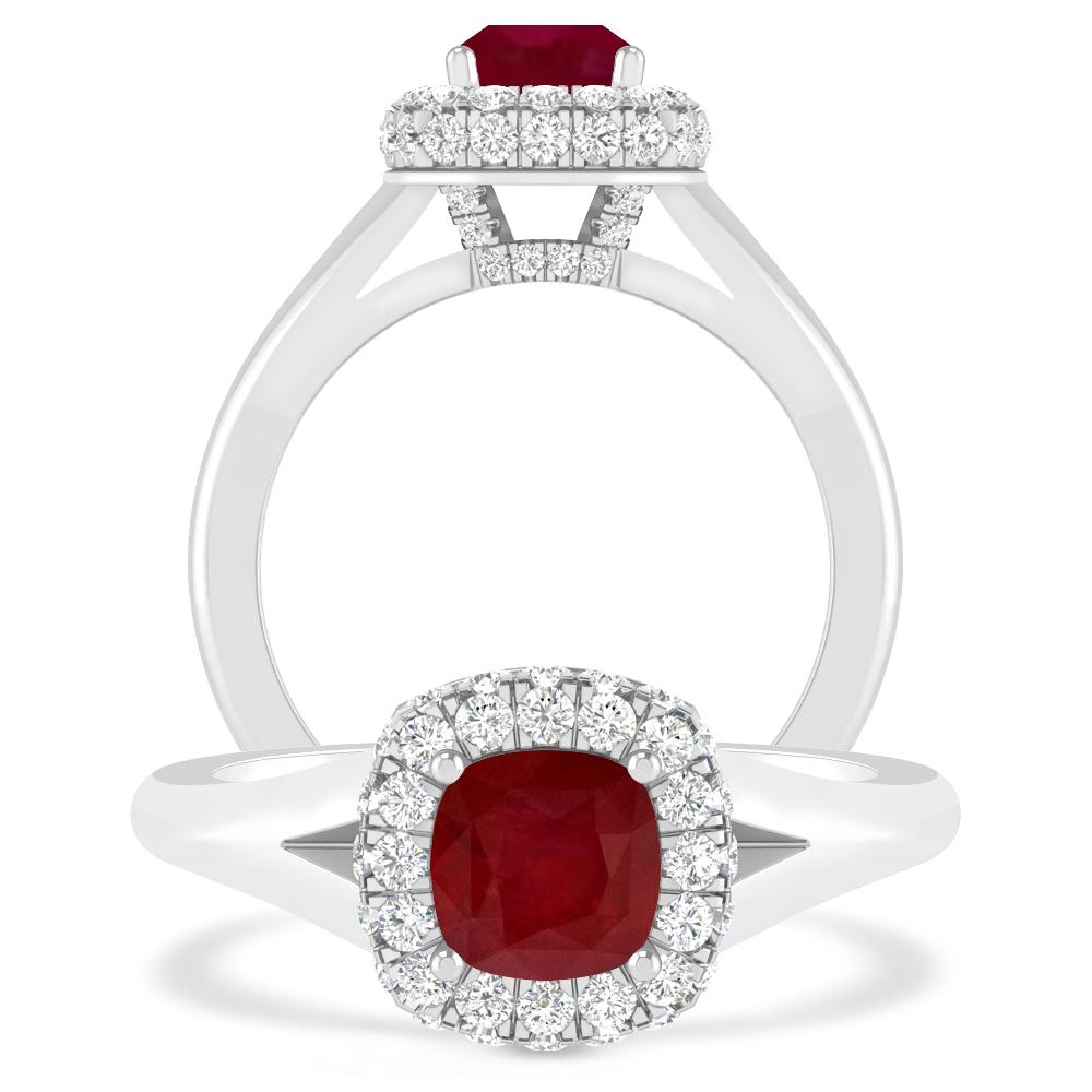 White Gold - Ruby