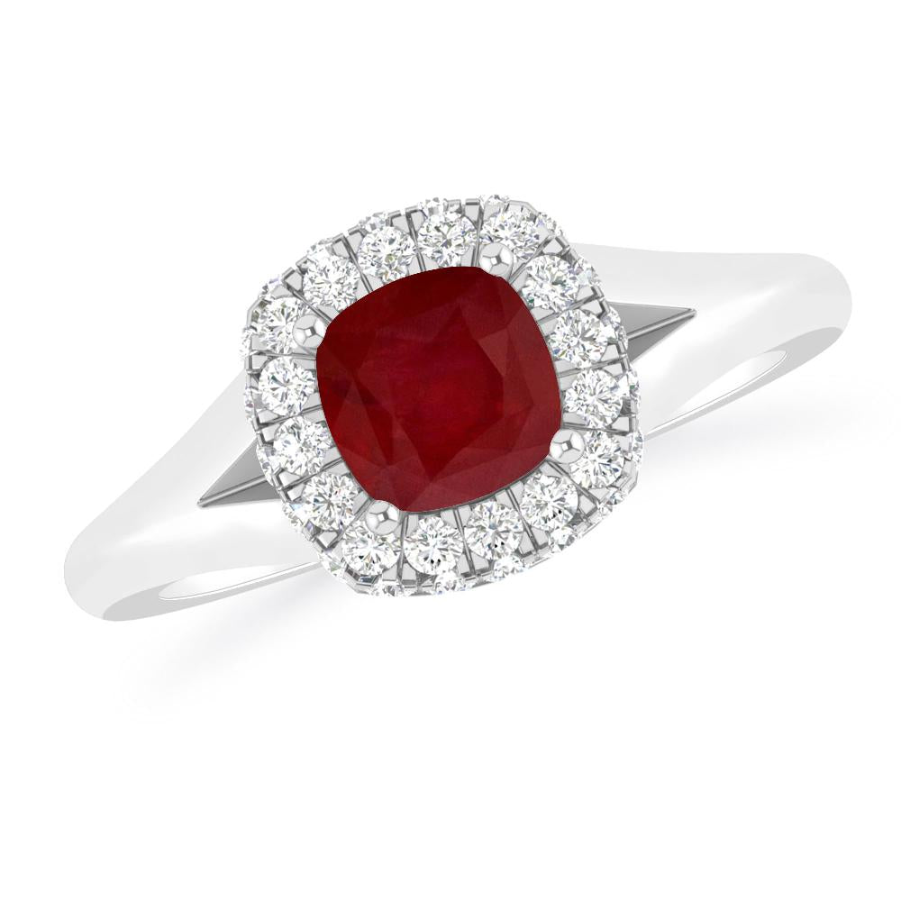 White Gold - Ruby