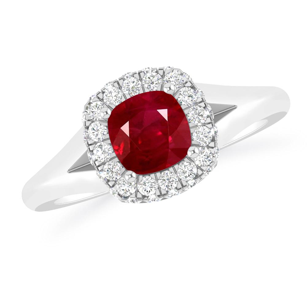 White Gold - Ruby