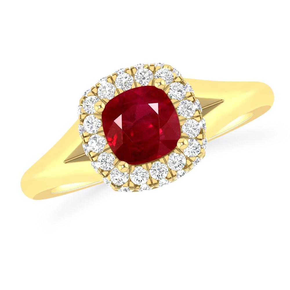Yellow Gold - Ruby
