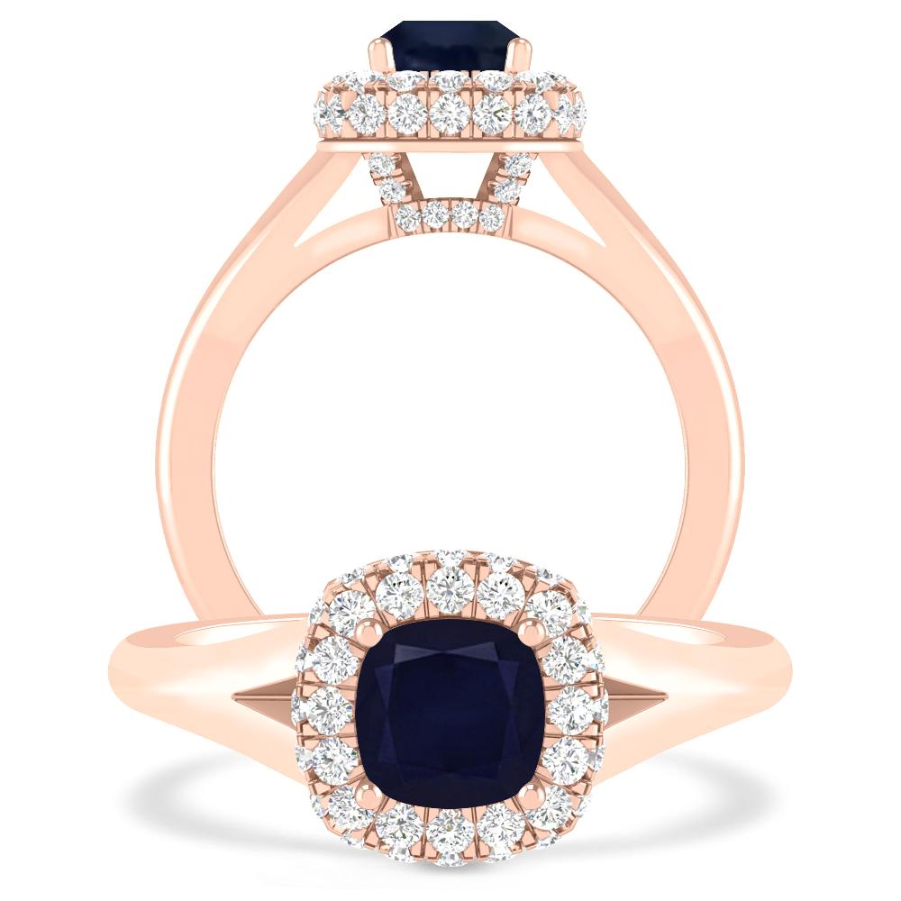 Rose Gold - Sapphire