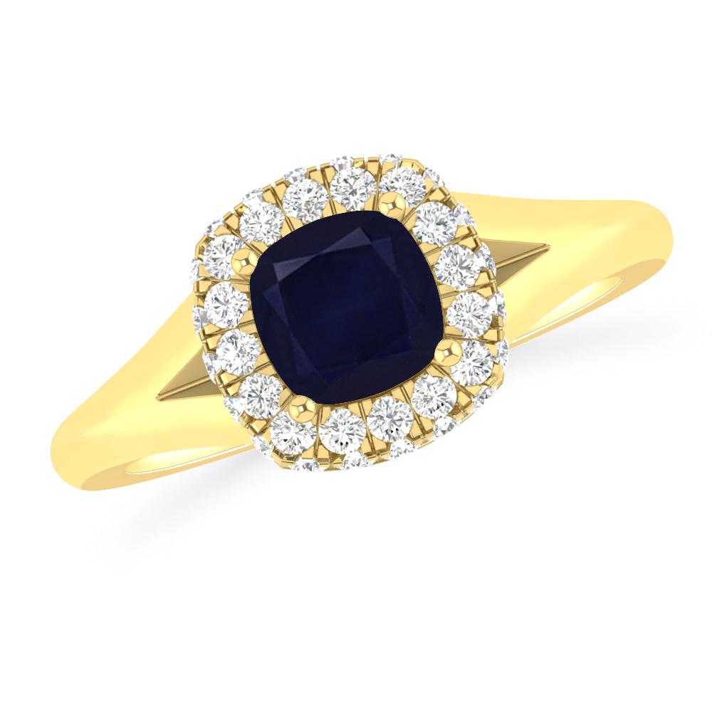 Yellow Gold - Sapphire