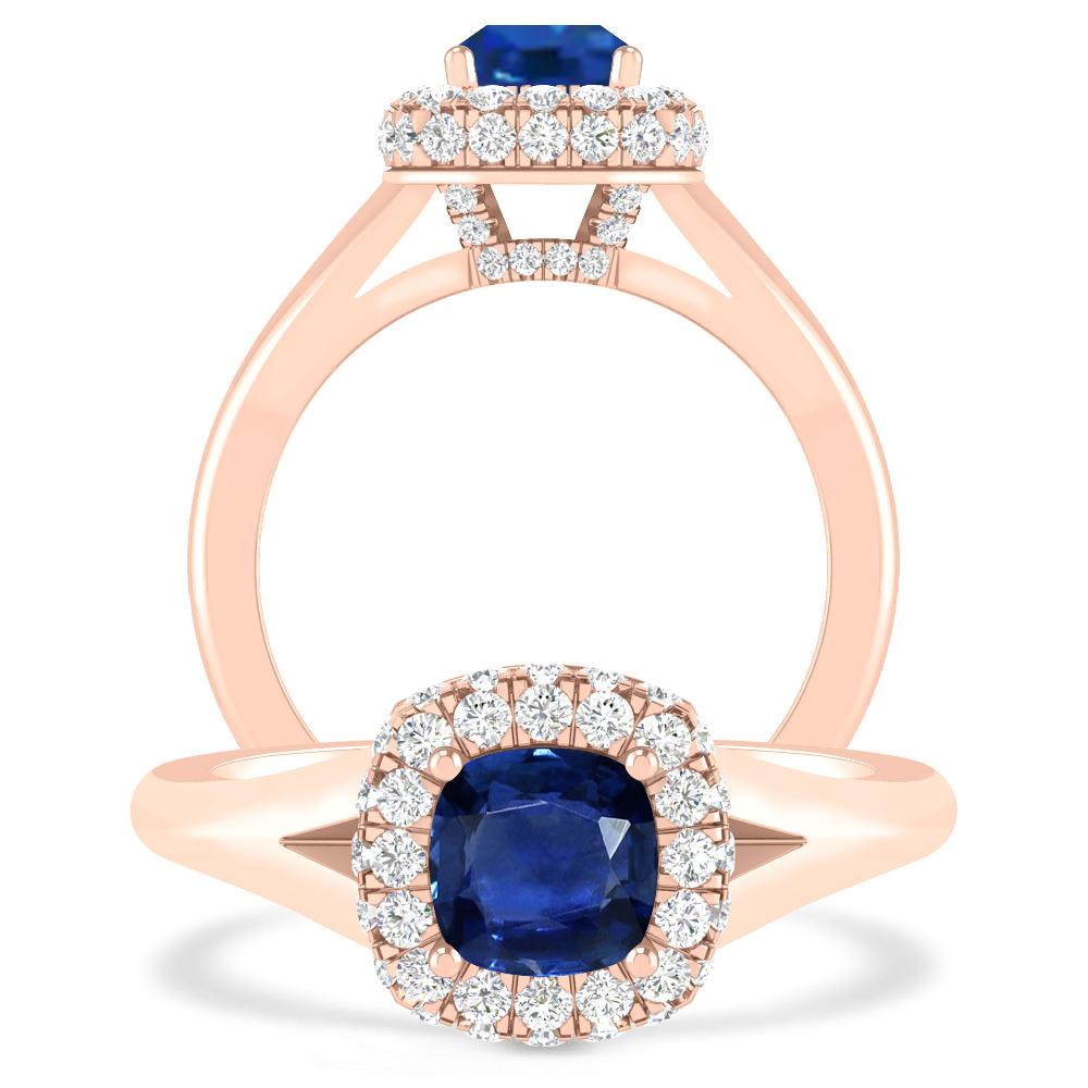 Rose Gold - Sapphire