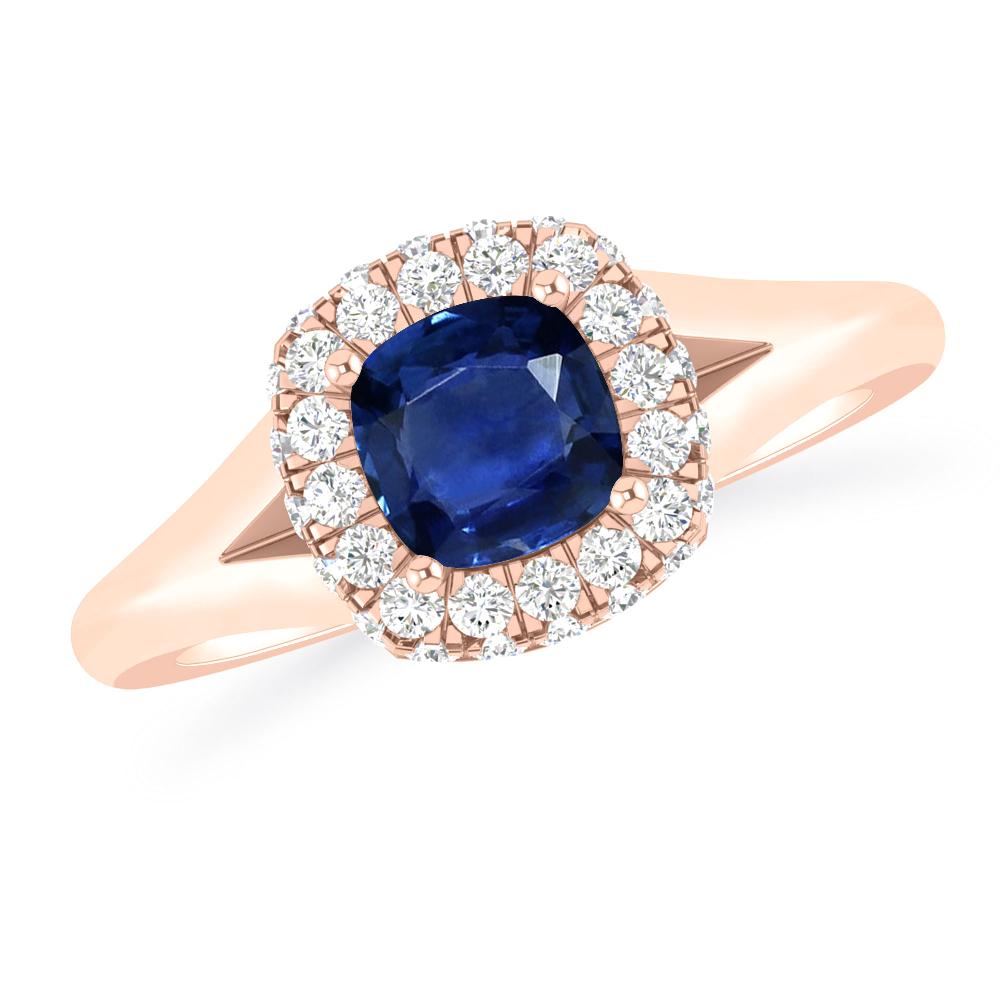 Rose Gold - Sapphire