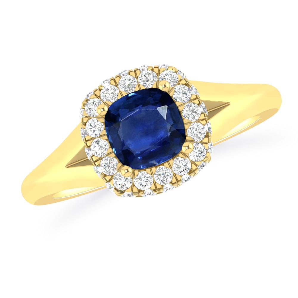 Yellow Gold - Sapphire