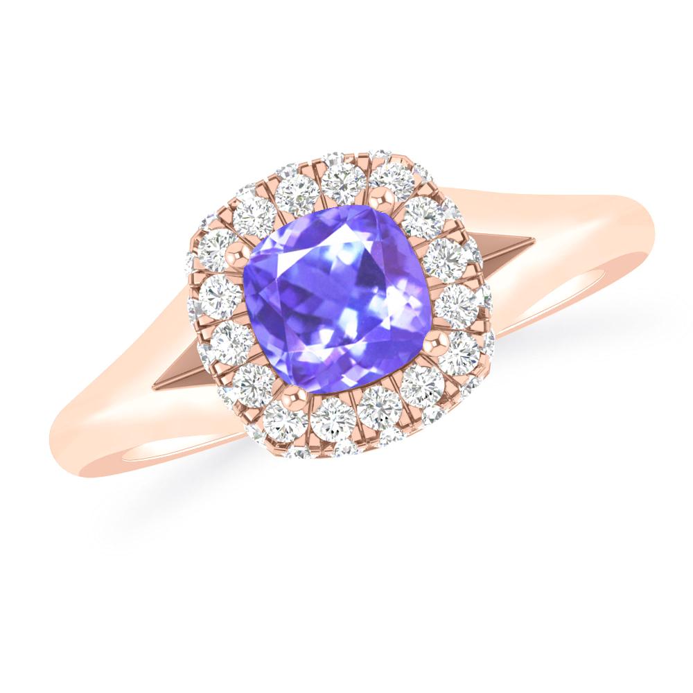 Rose Gold - Tanzanite