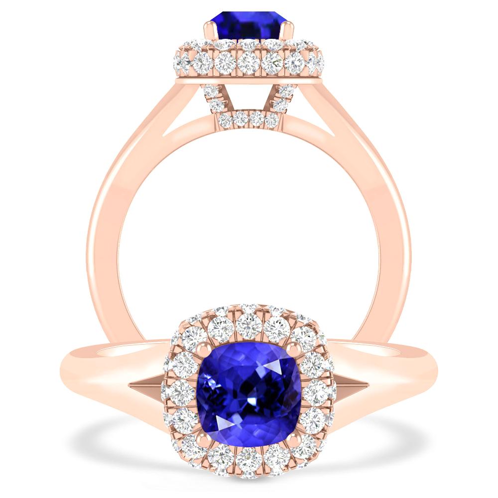 Rose Gold - Tanzanite