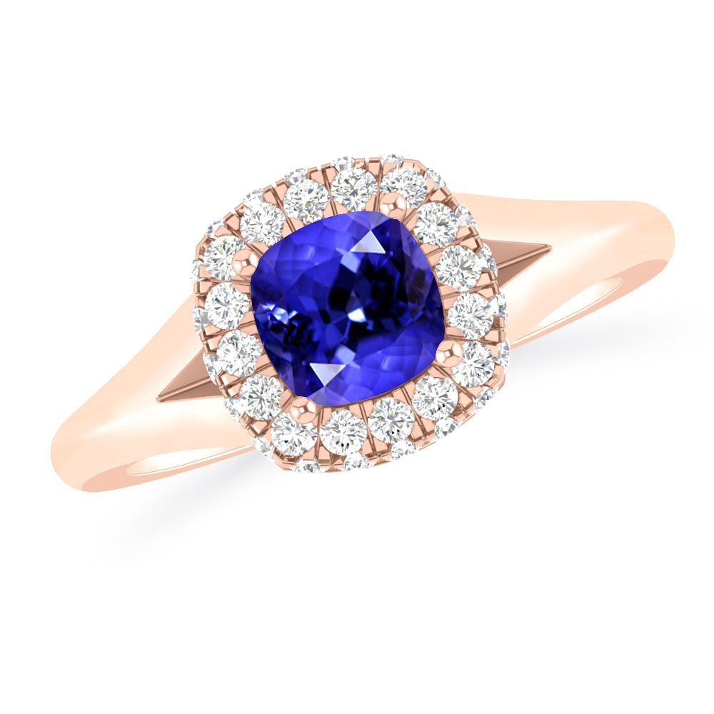 Rose Gold - Tanzanite