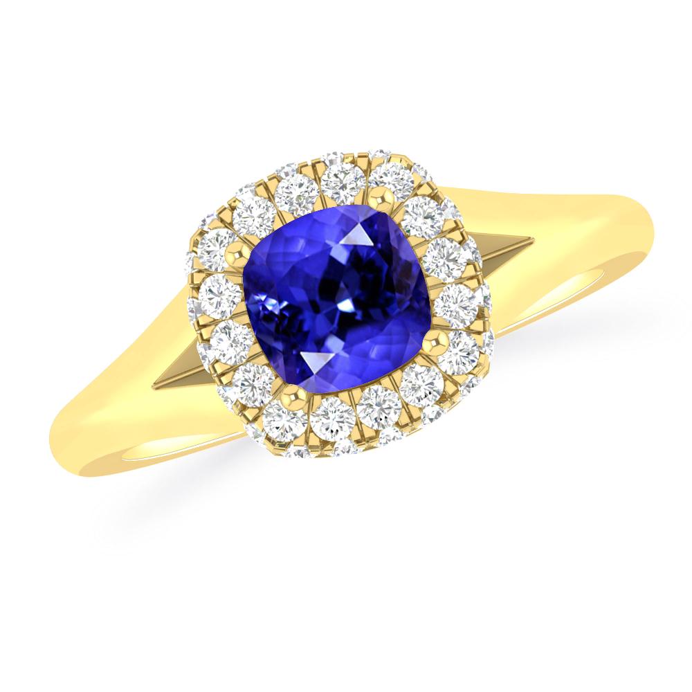 Yellow Gold - Tanzanite