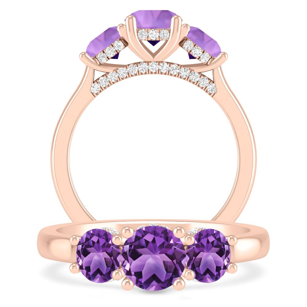 Rose Gold - Amethyst