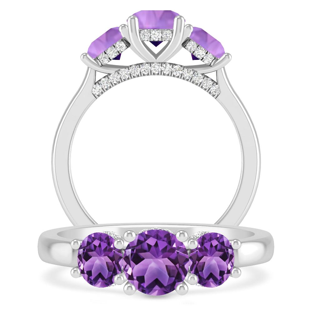 White Gold - Amethyst