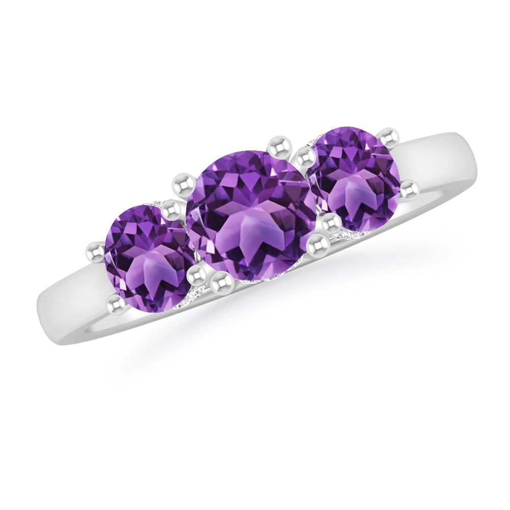 White Gold - Amethyst