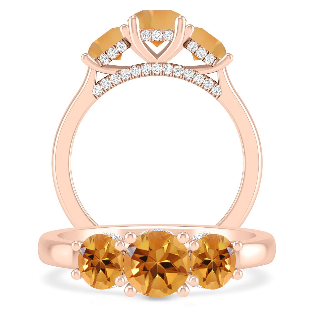 Rose Gold - Citrine