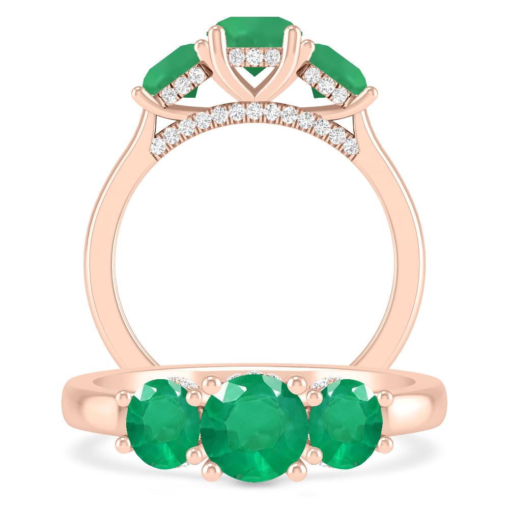 Rose Gold - Emerald