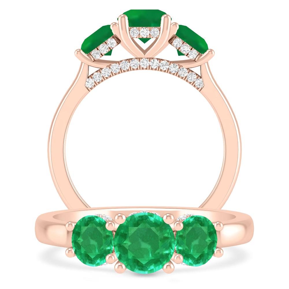 Rose Gold - Emerald