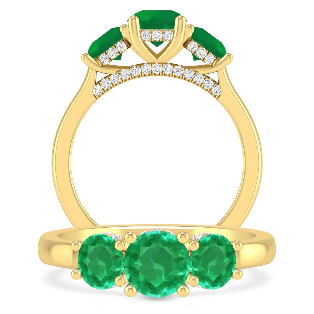 Yellow Gold - Emerald