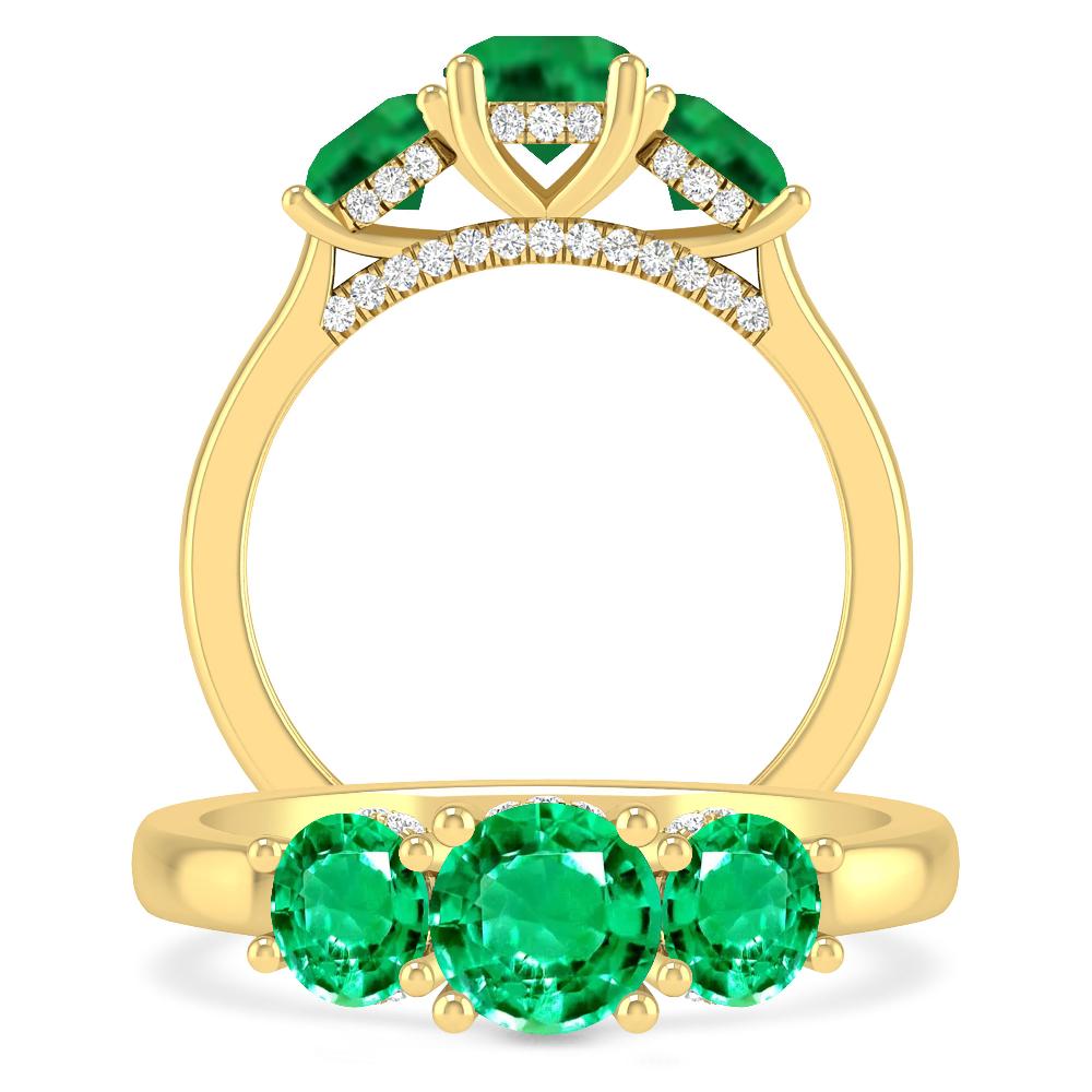 Yellow Gold - Emerald