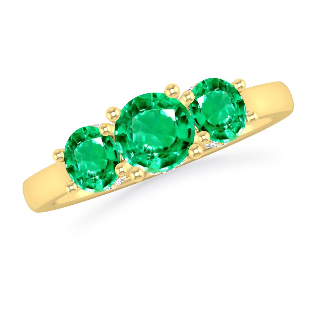 Yellow Gold - Emerald