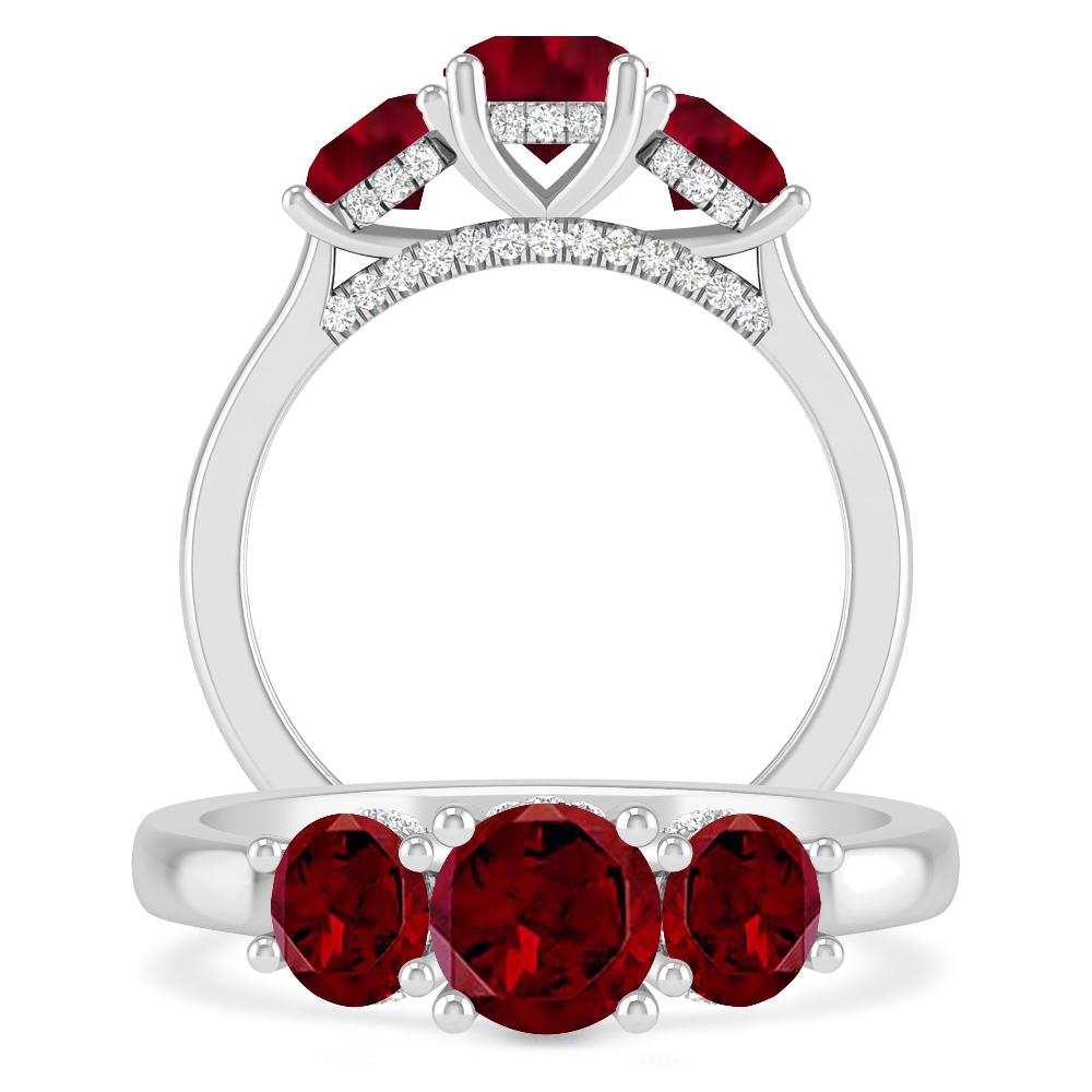 White Gold - Garnet