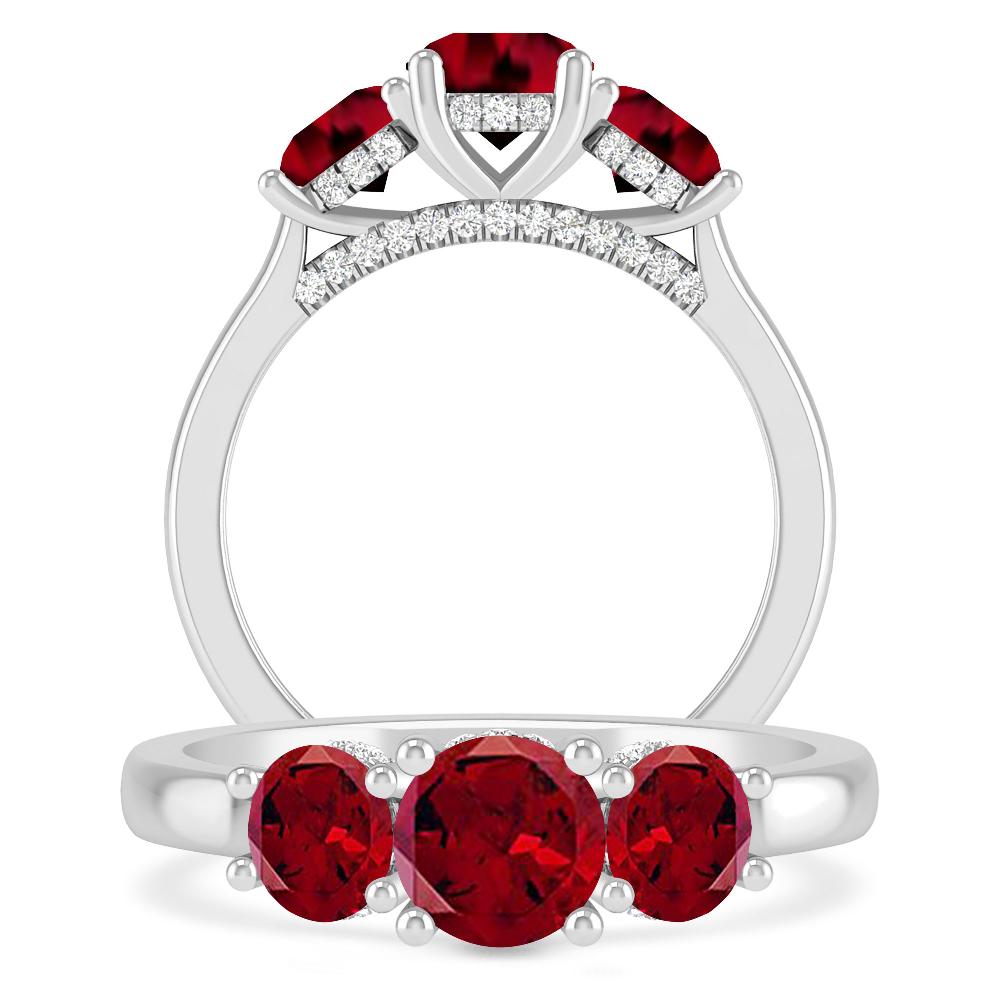 White Gold - Garnet
