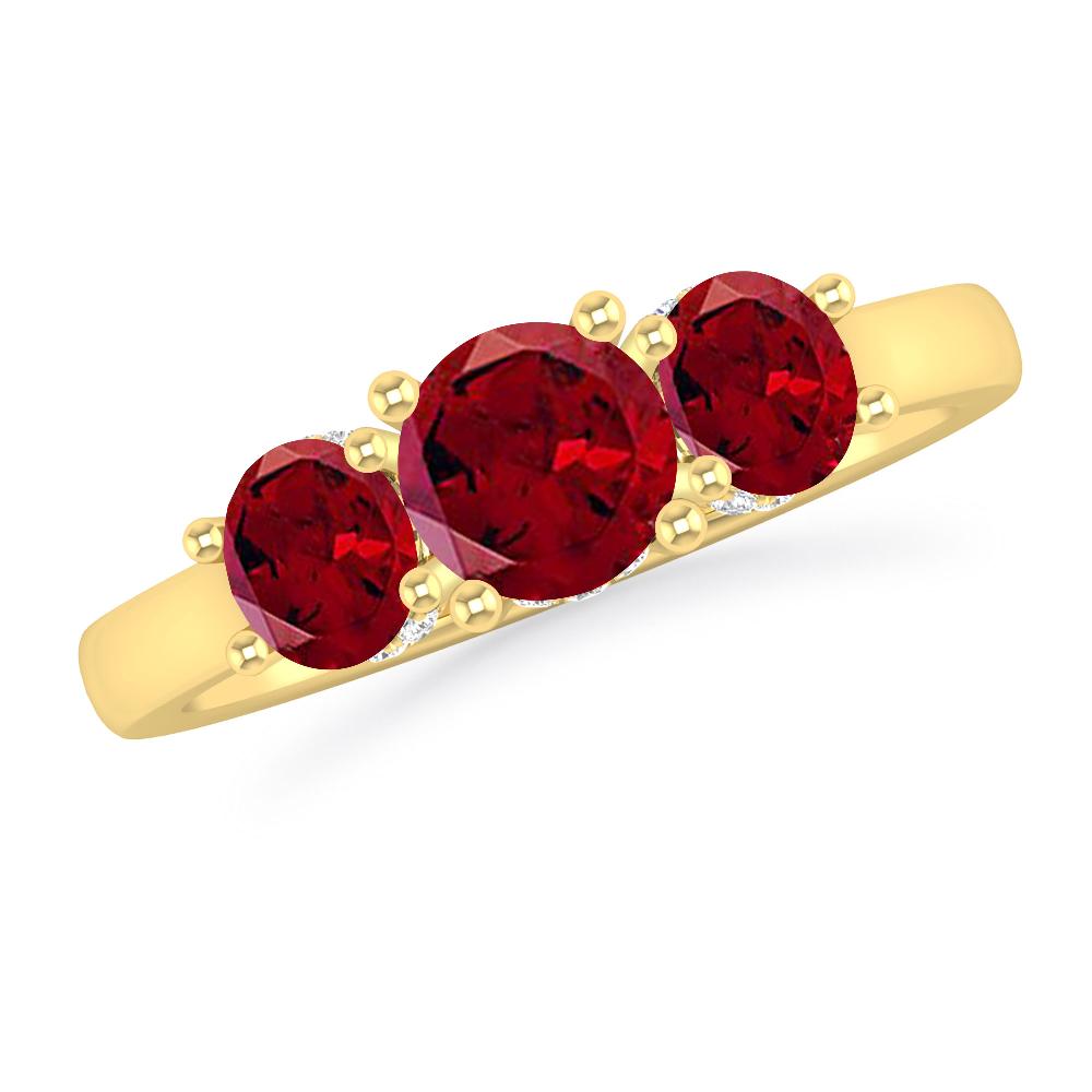 Yellow Gold - Garnet