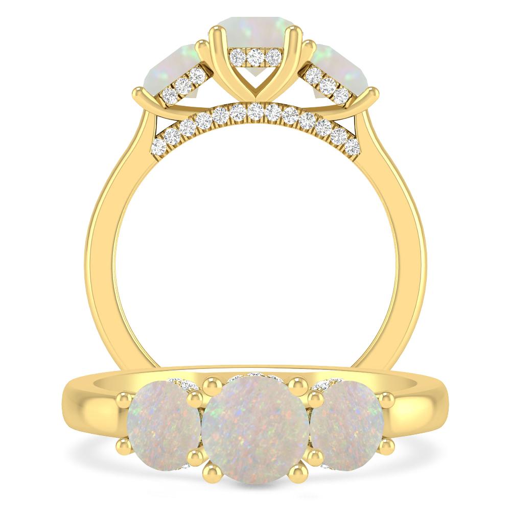 Yellow Gold - Opal