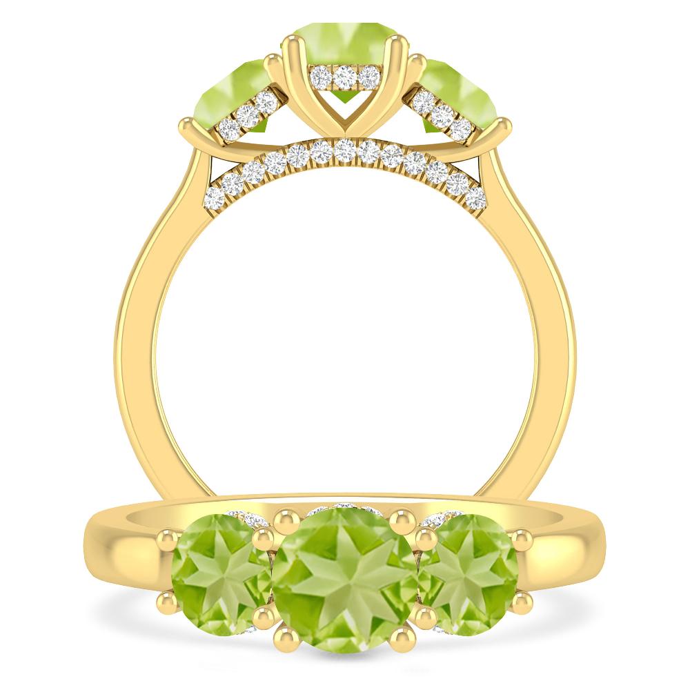 Yellow Gold - Peridot