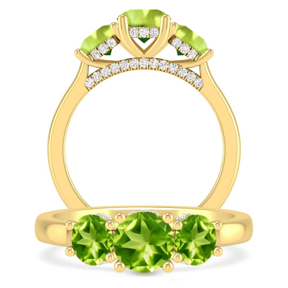 Yellow Gold - Peridot