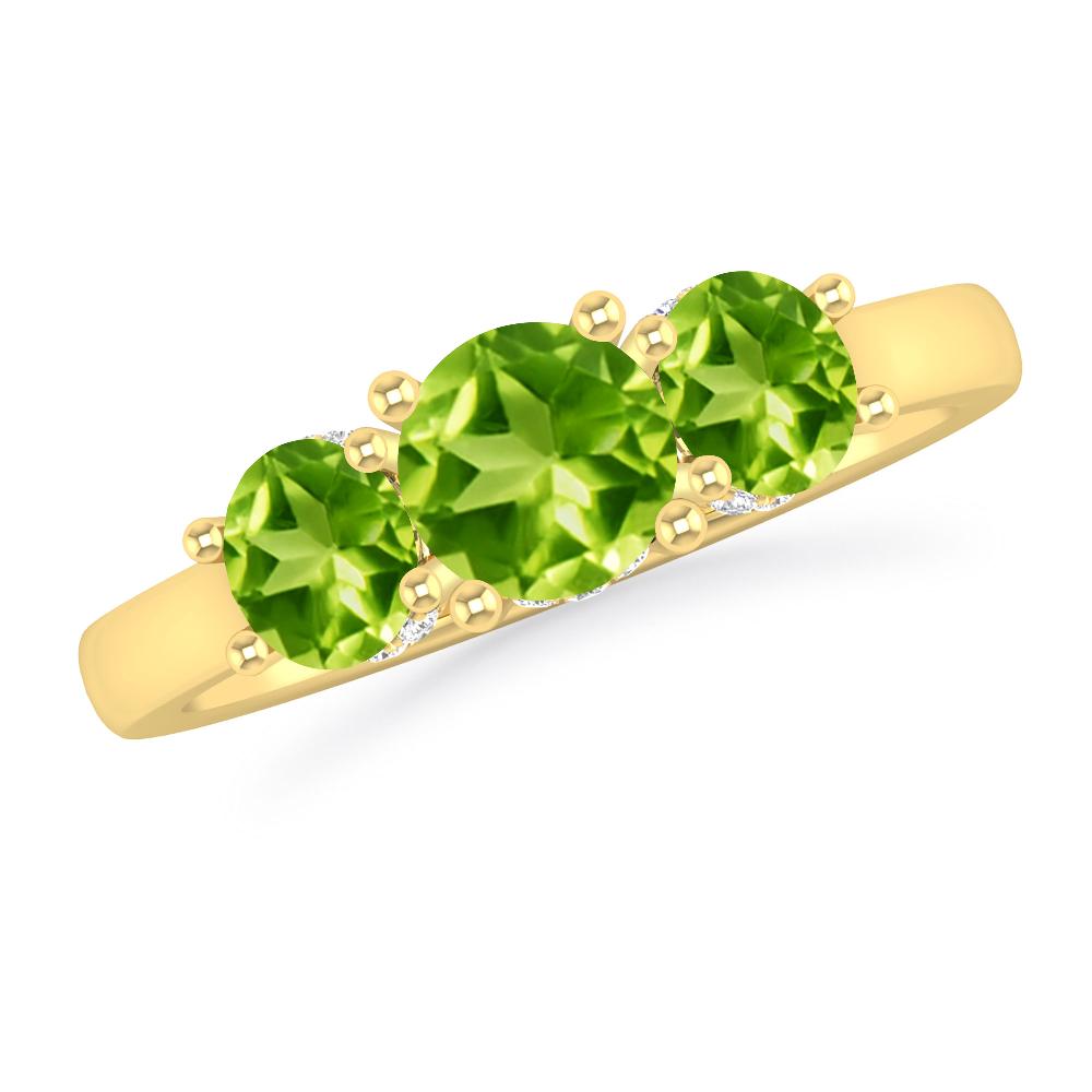 Yellow Gold - Peridot