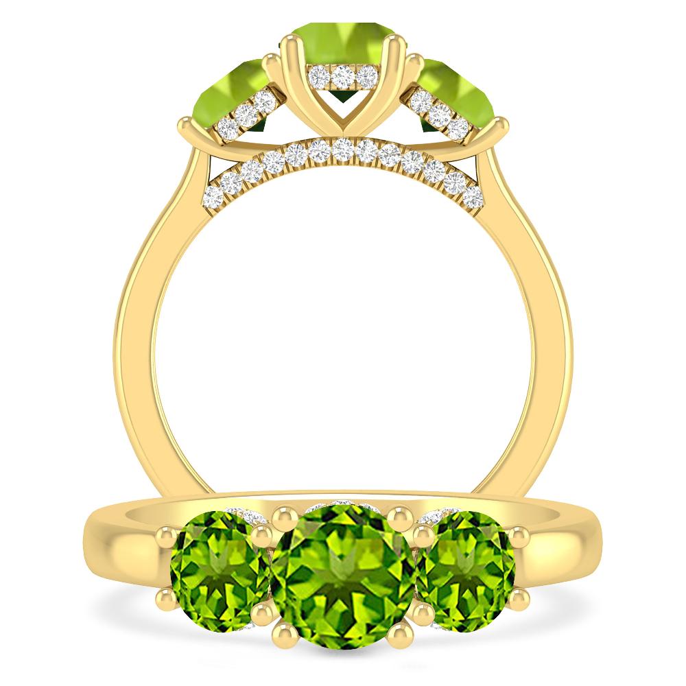 Yellow Gold - Peridot