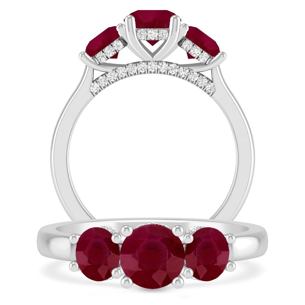 White Gold - Ruby
