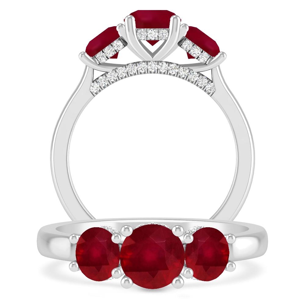 White Gold - Ruby
