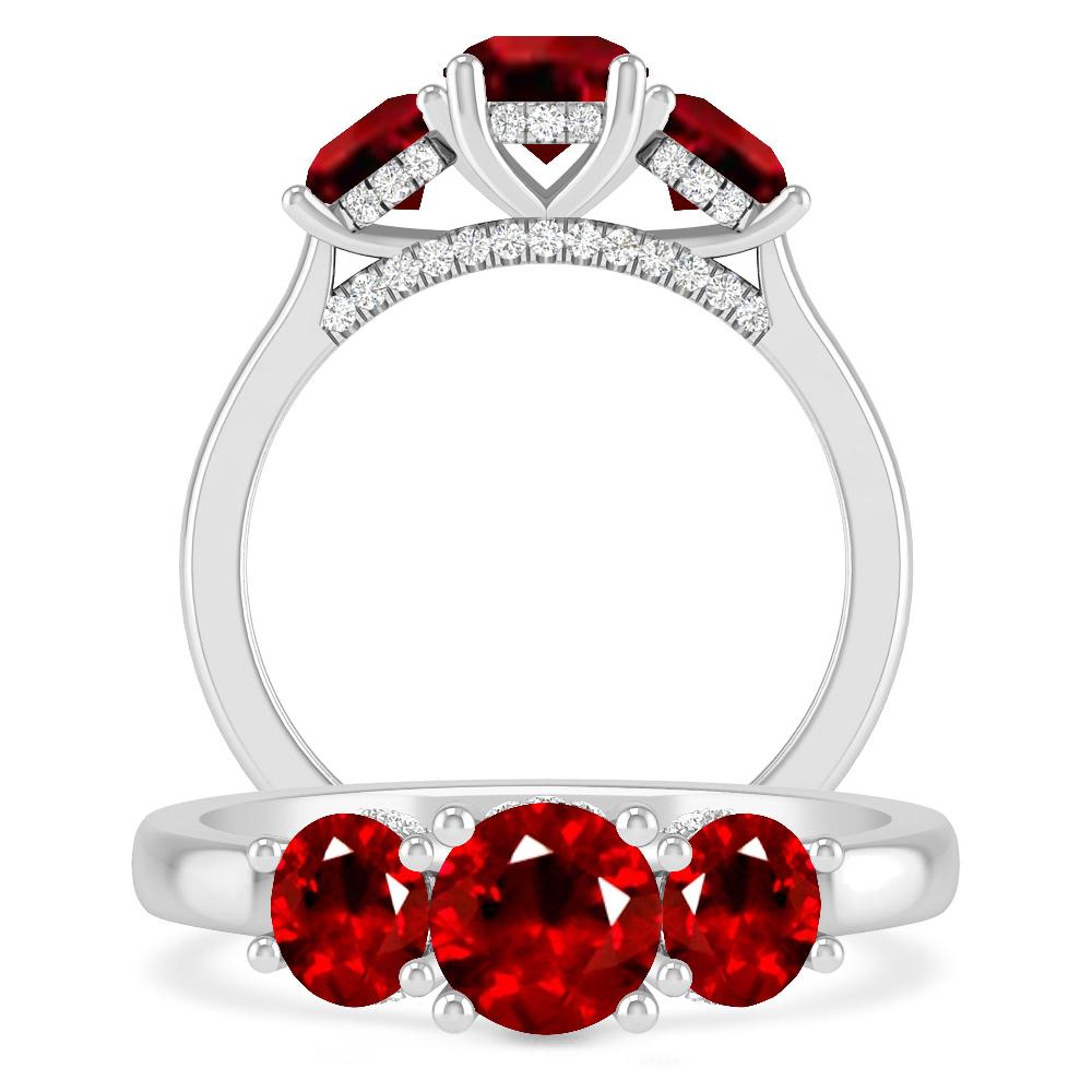 White Gold - Ruby