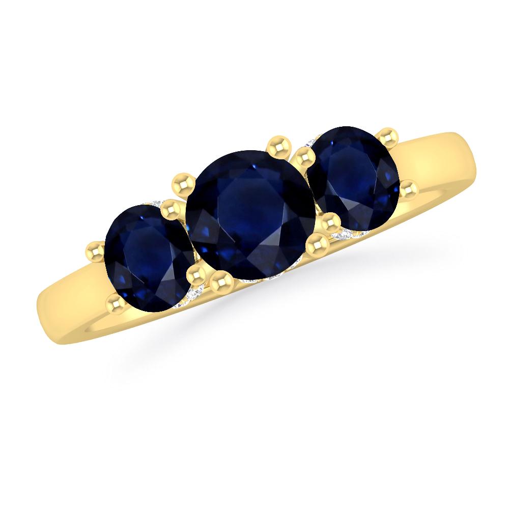 Yellow Gold - Sapphire