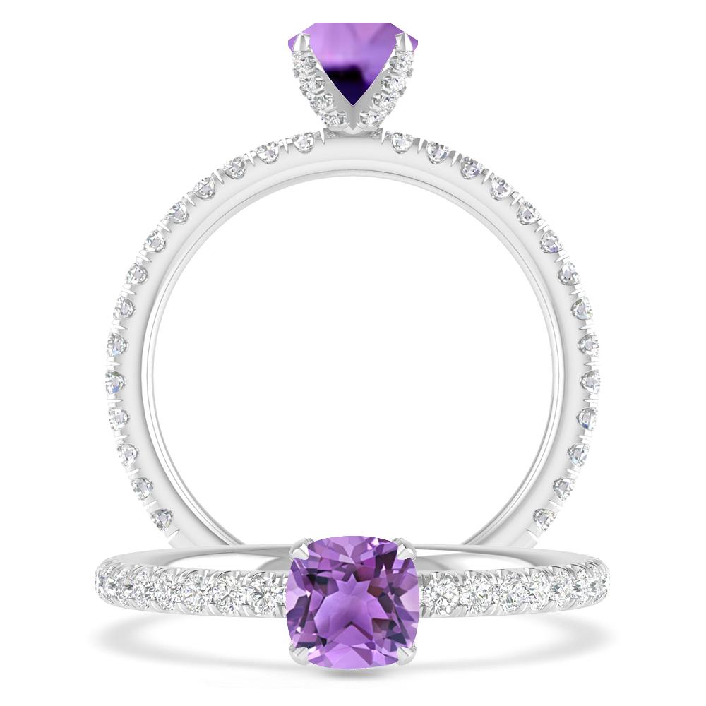 White Gold - Amethyst