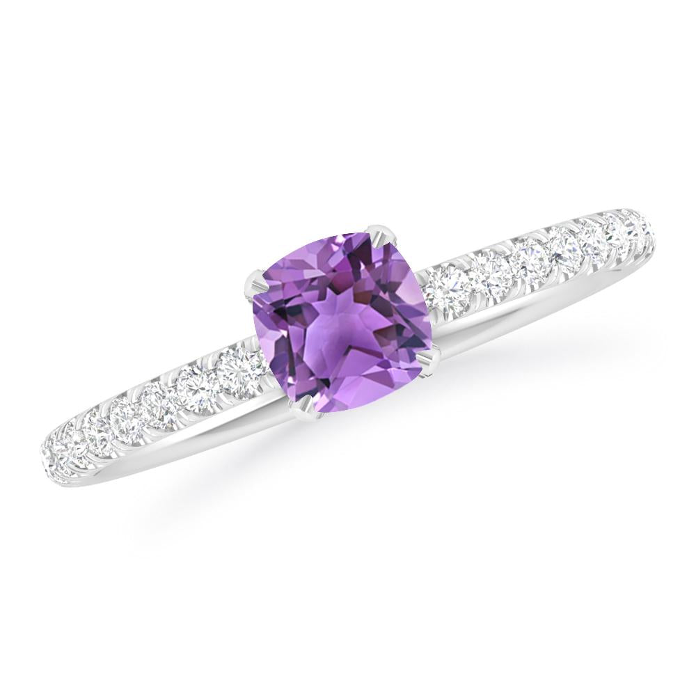 White Gold - Amethyst