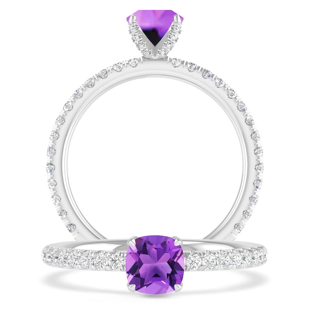 White Gold - Amethyst