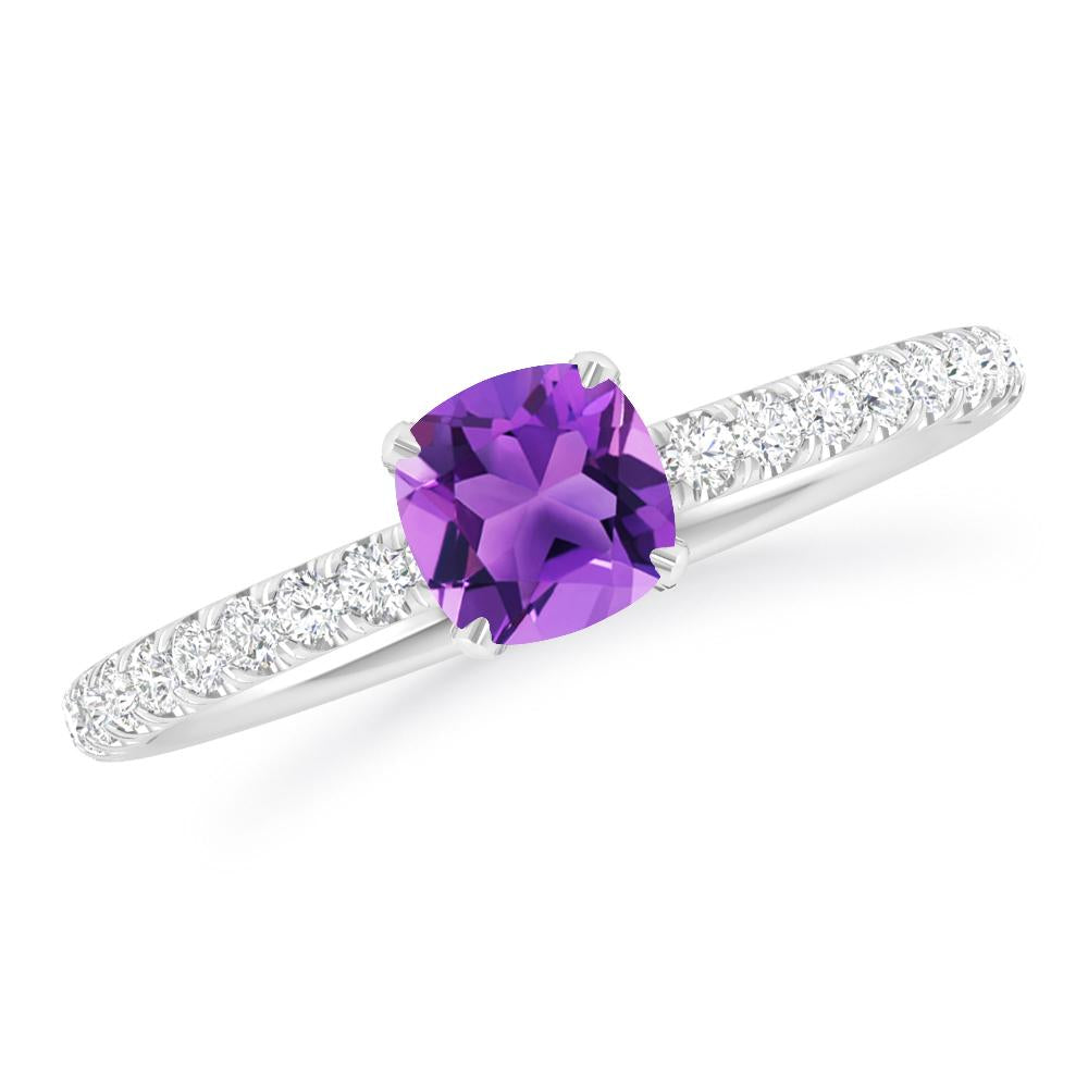 White Gold - Amethyst
